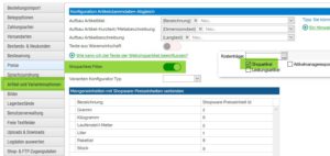 Shopaktiv Schalter SelectLine Shopware Schnittstelle